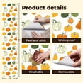 thumbnail image 4 of Peel and Stick Wallpaper Contact Paper hand drawn pumpkin cartoon style Cute autumn textile Self Adhesive and Removable 24in x 118in, 4 of 8