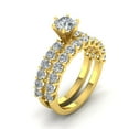 thumbnail image 3 of Certified 3.00ctw Diamond Solitaire Engagement Ring Bridal Set in 14k Yellow Gold (G-H, I1), 3 of 5