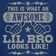 thumbnail image 3 of CafePress - Awesome Little Brother Kids Dark T Shirt - Dark T-Shirt Kids XS-XL, 3 of 4