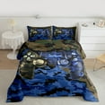 thumbnail image 2 of Homewish Teens Colorful Gamepad Bedding Comforter Set,Rustic Camo Twin Comforter Sets,Gray Blue Bedding Set For Boys Kids,Luxury Bedroom Decor Reversible,2-Piece, 2 of 8