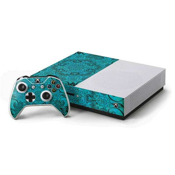 Skinit Blue Zen Ginseng Xbox One S Console and Controller Bundle Skin