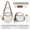 thumbnail image 2 of GAEKEAO Vegan Leather Crossbody Bags for Women Circle Cross Body Shoulder Bag Purses Handbags with Adjustable Straps, 2 of 10