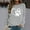 Gray, variant on Loose Sweatshirts for Women Trendy Crew Neck Pullover Gray Winter Tops Heart Dog Paw Print Long Sleeve Casual Sweatshirt