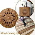 thumbnail image 4 of Hand-Carved Floral Cabinet, Durable Construction - Keeps Belongings Neatly in Living Room, 4 of 7