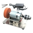 thumbnail image 4 of Grintor de cinturón de lijadora de la guinda 7 Herramienta de equipo de taller de velocidad ajustable para madera de bricolaje que trabaja en metal, 4 of 8