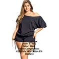 thumbnail image 4 of Mapale 5736X Plus Size Loose Fit Romper With Drawstring, 4 of 6