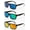 Black Blue Mirror&Black Green Mirror&Black Yellow Mirror, variant on 3 Pairs Flat Top Square Classic Frame Womens Mens Unisex Vintage High Quality Designer Inspired Fashion Sunglasses