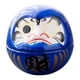 thumbnail image 3 of Figura de cerámica Daruma, escultura en miniatura, arte de mesa para celebración de deseos de la suerte Azul, 3 of 9