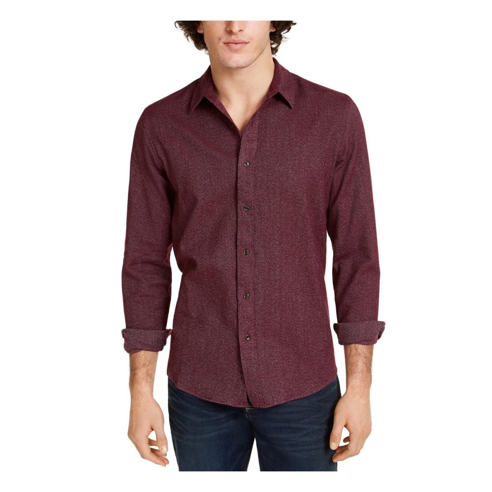 American Rag - American Rag Mens Regular-Fit Brushed Twill Button-Down ...