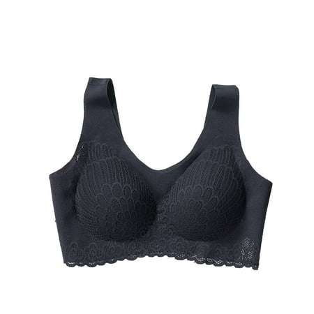 ABATAB Women s Cozy Wireless Bras Soft Comfy Solid Bralettes No Underwire Seamless Wirefree Bra