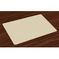 thumbnail image 1 of Ambesonne Geometric Place Mats Set of 4, Rhombus Pattern Abstract, Standard Size, Pale Brown White, 1 of 4