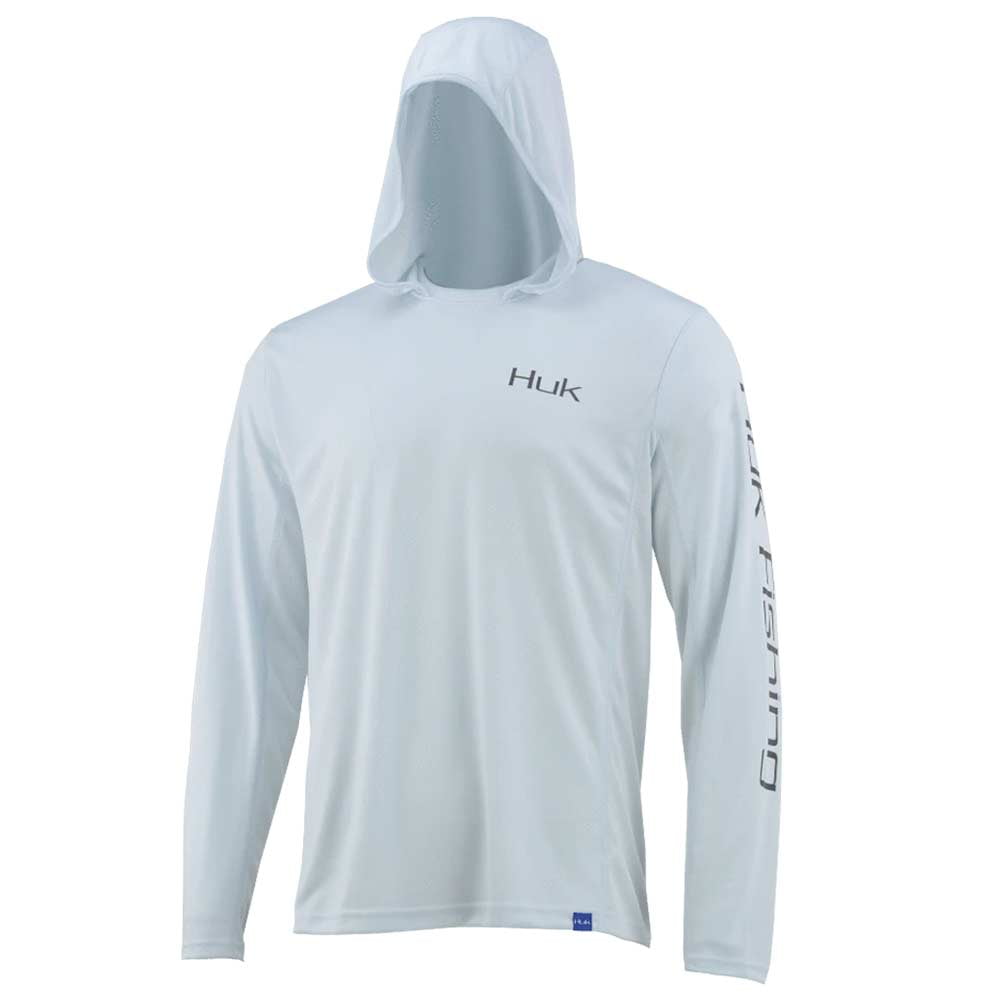 Huk Performance Fishing Icon X Hoodie Jacket, White 