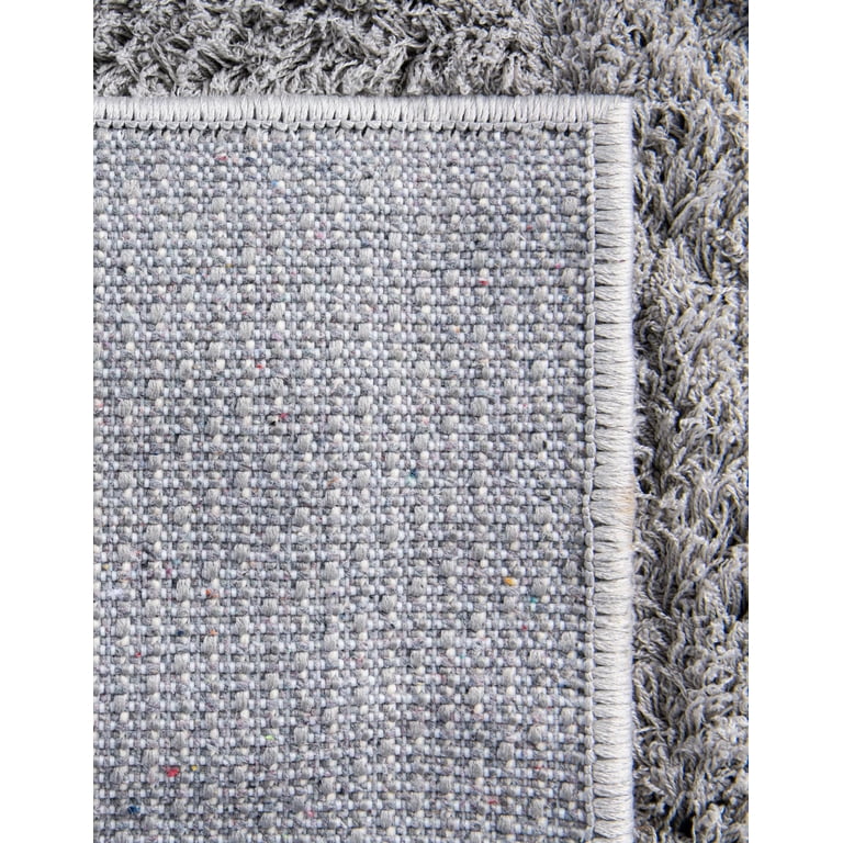 Unique Loom Studio Solid Shag Collection Area Rug - Sky (9' x 12
