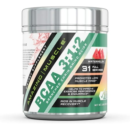 Amazing Muscle BCAA 3:1:2 (Watermelon Flavor) 31 servings - 0.48 lbs
