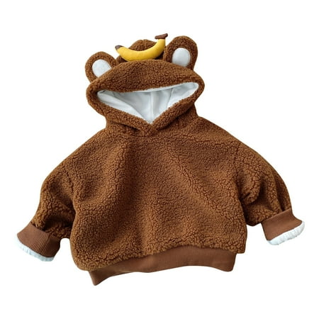 

THE WILD Casual Pretty Boys Lamb s Fleece Sweatshirt Baby Hooded Padded Top