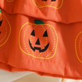 thumbnail image 6 of Ruyang Baby Girl Halloween Outfit Striped Long Sleeve Bodysuit Pumpkin Print Double Layered Suspenders Skirts with Headband Fall Clothes, 6 of 9