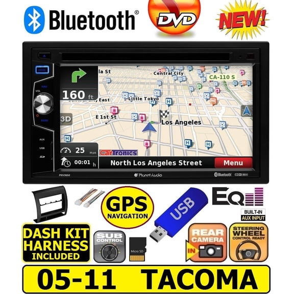 2012-15 TOYOTA TACOMA GPS NAVIGATION BLUETOOTH USB CD/DVD/AUX RADIO STEREO PKG