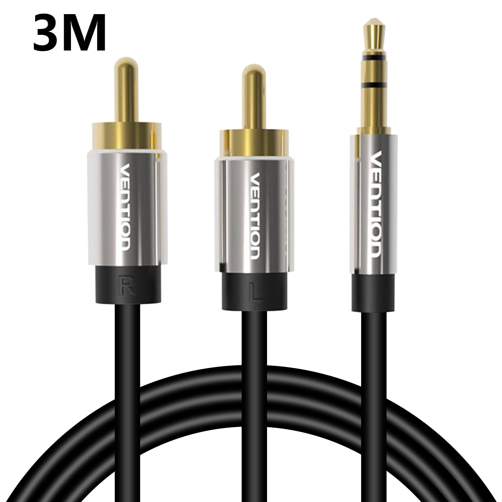 EEEkit 3.5mm to 2RCA Audio Auxiliary Adapter Stereo ...