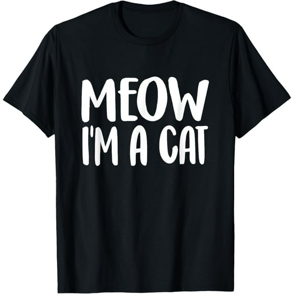 Meow Im A Cat Halloween Kitten Lovers Pet T-Shirt