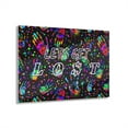 thumbnail image 1 of "Lets Get LO$T" Trippy Neon Finger Paint Acrylic Print, 1 of 1