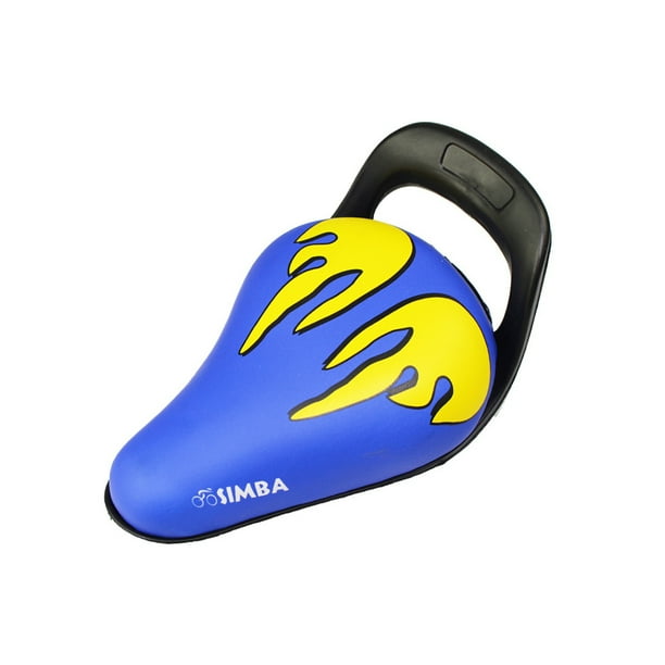 Yuarrent Sillín de bicicleta de montaña para niños Universal modificado en forma de U ergonómico colorido mejora impermeable accesorios de Ciclismo Azul