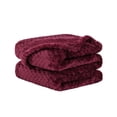thumbnail image 1 of Unique Bargains Luxury Fleece Bed Blanket Woven Mesh, 1 of 10