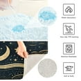 thumbnail image 4 of Toilet Rug Rectangle Bathroom Rugs Non-Slip Soft Plush Machine Washable Contour Bath Mat Crescent Moon and Star 24x16, 4 of 9