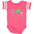 thumbnail image 3 of Inktastic Peace Love Earth Girls Baby Bodysuit, 3 of 5