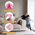 thumbnail image 3 of Uxcell Protecteurs d'Angle 16 Pcs Protecteurs d'Angle de Table Garde d'Angle de Meuble et Pare-Chocs de Bords (en L, Rose), 3 of 6