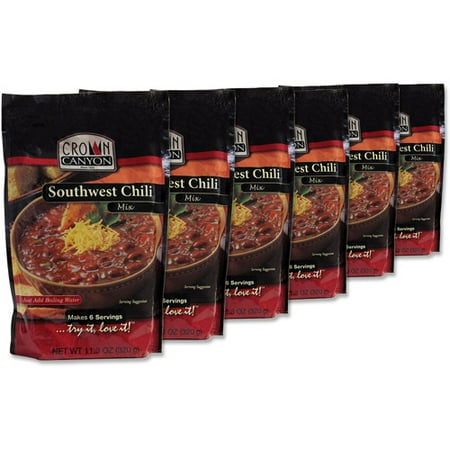 Augason Farms Emergency Food Crown Canyon Southwest Chili Mix, 11.3 oz (Pack of, 6)