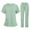 Mint Green_28#824C, variant on Garbnen Scrub Set Women Stretch V-Neck Scrubs for Women & Cargo Pants Nursing Uniform with Pockets
