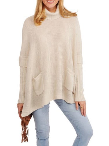 Faded Glory Women's Turtle Neck Sleeved 
