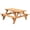 Stained, variant on Gardenised Easy to Assemble Wood Picnic Table, Stained