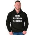 thumbnail image 4 of Dad Bump Creation Baby Announcement Men's Big & Tall Graphic Hoodie Brisco Brands 2X, 4 of 5