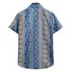 thumbnail image 4 of Blusa informal de manga corta con estampado floral para playa y botones para hombre Pompotops oipoqjl48401, 4 of 4
