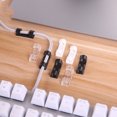thumbnail image 4 of Injueey 2019 20 piezas Clips de almacenamiento de cables organizador de hebillas carcasa de Cable de seguridad herramienta de acabado de línea de datos Almacenamiento y organización del hogar negro Injueey JJ16141-01B, 4 of 6
