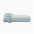 thumbnail image 3 of King Fitted Sheet Only, Softest 400 Thread Count 100% Cotton Sateen, Fits Upto 10" Deep Pocket, All-Around Elastic, Light Blue, 3 of 3