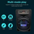 thumbnail image 4 of 3000W Portable Bluetooth Speaker with 8" Subwoofer, Heavy Bass, RGB LED Lights, Rechargeable Battery, for Parties, Camping, Beach Trips & Outdoor Events, 4 of 8