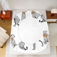 thumbnail image 5 of Feelyou Leopard Cheetah Teen Twin Sheet Sets, Bow-tie Wildlife Bedding, 3-Piece, 5 of 7