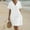B2 White womens summer dresses clearance under $5, variant on Women Dresses under $10! Cagogo Women's Cotton Linen Midi Dresses Summer Short Sleeve Comfy Sundresses Beach Wear Trendy Vacation Clothes 2025