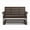 4 Foot - Brazilian Walnut Wood Grain, variant on SimplyPoly Amish Made Signature Recycled Plastic Porch Glider, 4-Foot, Driftwood Grey Wood Grain