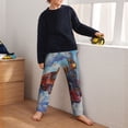 thumbnail image 5 of Hirioo Cartoon Train Hot Air Balloon for Teenagers' Pajama Pants Womens Lounge Pants with Pockets Pj Bottoms Pants for Men-Large, 5 of 6