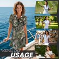 thumbnail image 6 of Chririnla Camo Hunting Golf Tennis Dress for Women Sun Protection Sport Workout Dresses Zip Short Sleeve Collared Golf Outfits with Shorts and Pockets 2Piece, 6 of 7