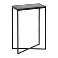 thumbnail image 5 of Kate and Laurel Jaspur Modern Slim Side Table, 16 x 8 x 24, Black Marble and Black, Decorative Glam Narrow End Table for Use as Skinny Bedroom Nightstand or Living Room Accent Table, 5 of 10