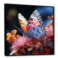 thumbnail image 2 of Designart "Magical Colors Carry Butterflies I" Animals Butterfly Floater Framed Wall Art Prints, 2 of 5