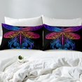 thumbnail image 4 of Erosebridal Hippie Dragonfly Bed Sheets Queen, Colorful Gradient Animal Bedding Queen Size 4pcs, 4 of 7