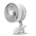 thumbnail image 3 of 1200mah Fan Portable USB Charging Fan Mini Desktop Clip Fan 3-speed Mute With Strong Wind Rotating For Home Bedroom, 3 of 11