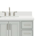 thumbnail image 3 of Ariel Stafford 43 Inch Single Rectangle Sink Vanity With White Quartz Countertop W/1.5" Edge In Grey, 3 of 10