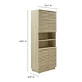 thumbnail image 3 of Render Linen Storage Cabinet in Travertine, 3 of 10