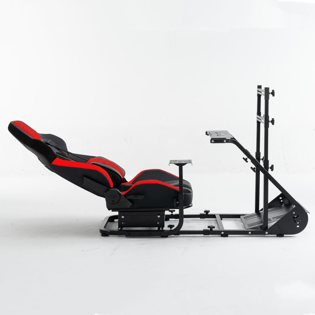 Enhanced Stable Racing Wheel Cockpit Frame Compatible with Fanatec Thrustmaster Logitech PXN Simulators for PS5 PS4 Xbox PC